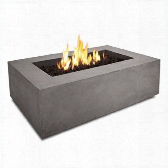 Real Flame Baltic Rectangular Propane Fire Table In Glacier Gray