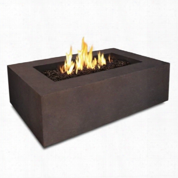 Real Flame Baltic Rectangular Propane Fire Table In Kodiak Brown