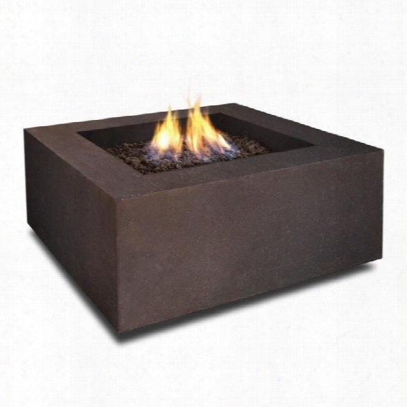 Real Flame Baltic Square Natural Gas Fire Table In Kodiak Brown