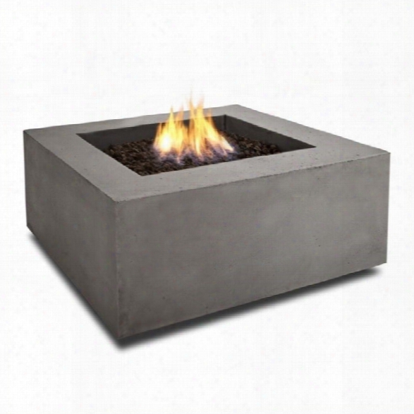 Real Flame Baltic Square Propane Fire Table In Glacier Gray