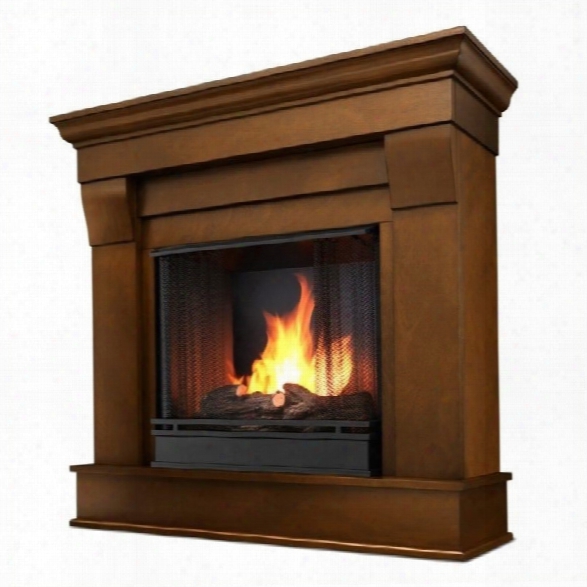 Real Flame Chateau Ventless Gel Fireplace In Espresso Finish