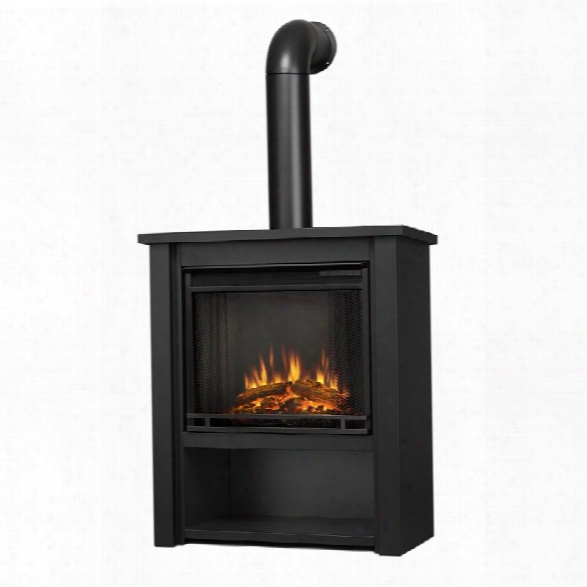 Real Flame Hollis Electric Fireplace In Matte Black