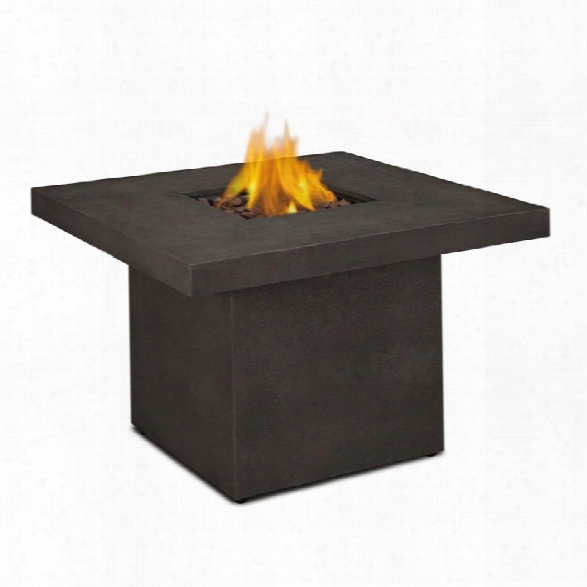 Rea Lflame Ventura Square Propane Fire Pit In Kodiak Brown