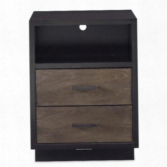 Smartstuff Myroom 2 Drawer Nightstand In Black And Brown