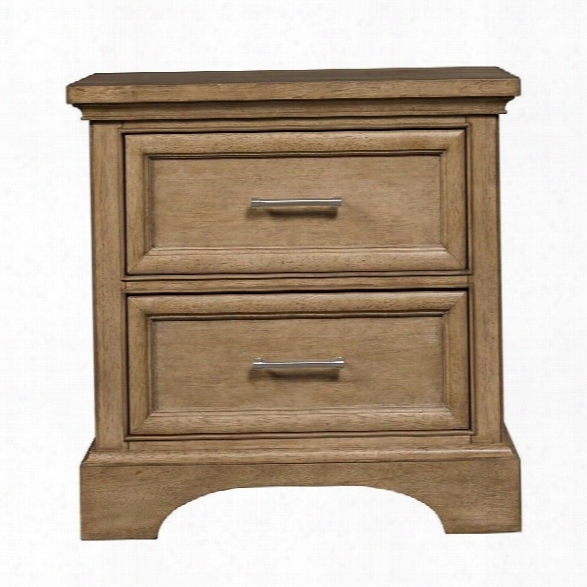 Stone & Leigh Chelsea Square 2 Drawer Nightstand In French Toast