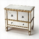 Butler Specialty Masterpiece Mirrored Accent Cabinet in Gold