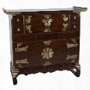 Oriental Korean Design Scholar's Accent Chest in Rosewood