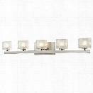 Z-Lite Rai 5 Light LED Vanity Light in Brushed Nickel