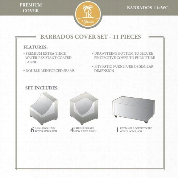 Tkc Barbados 11 Piece All Weather Cover Set In Beige
