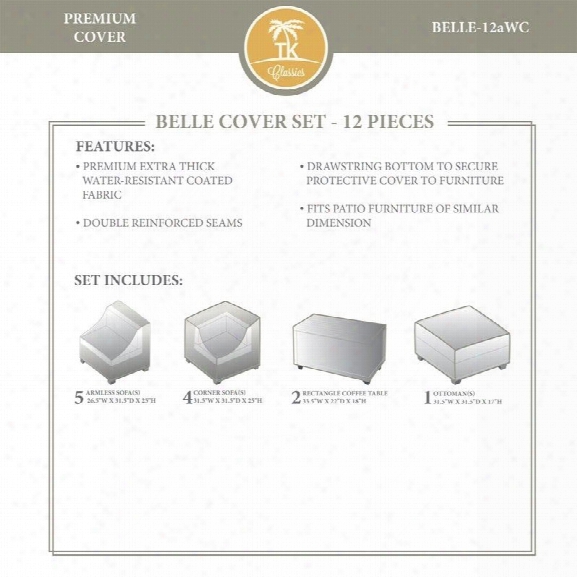 Tkc Belle 12 Piece All Weather Cover Set In Beige