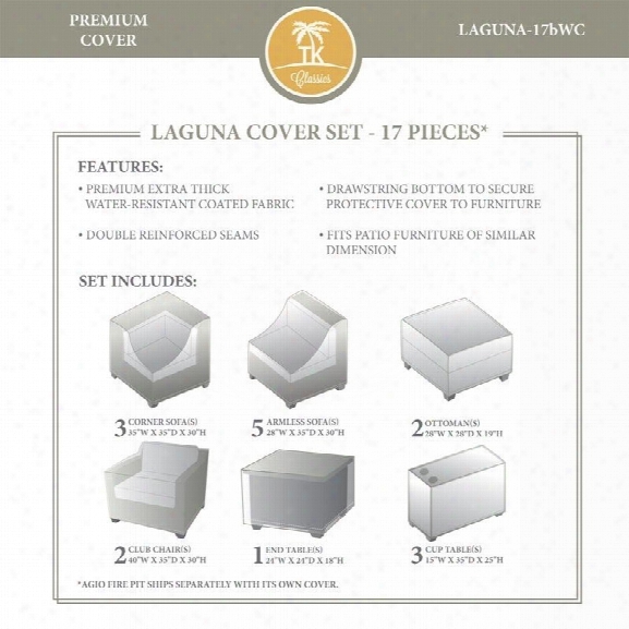 Tkc Laguna 17 Piece All Weather Cover Set In Beige