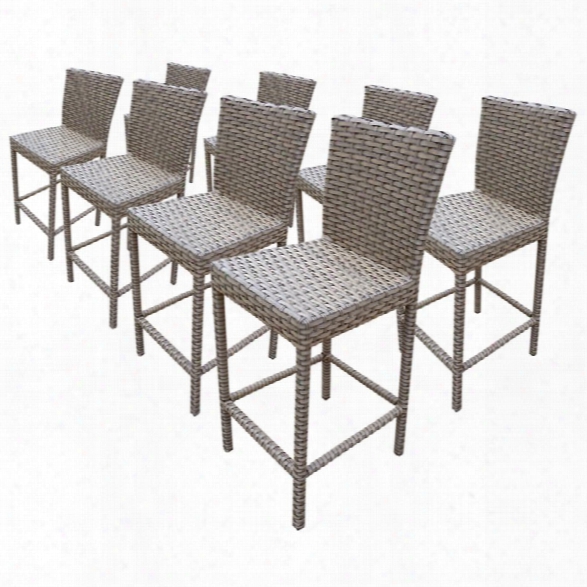 Tkc Oasis 30 Patio Bar Stool In Gray Stone (set Of 8)