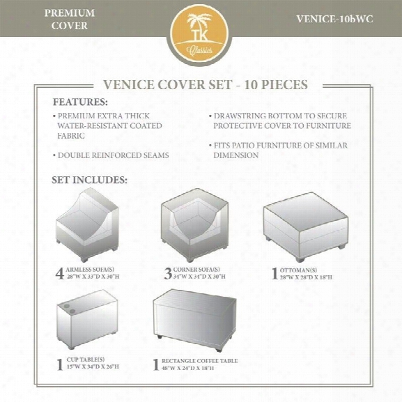 Tkc Venice 10 Piece All Weather Cover Set In Beige