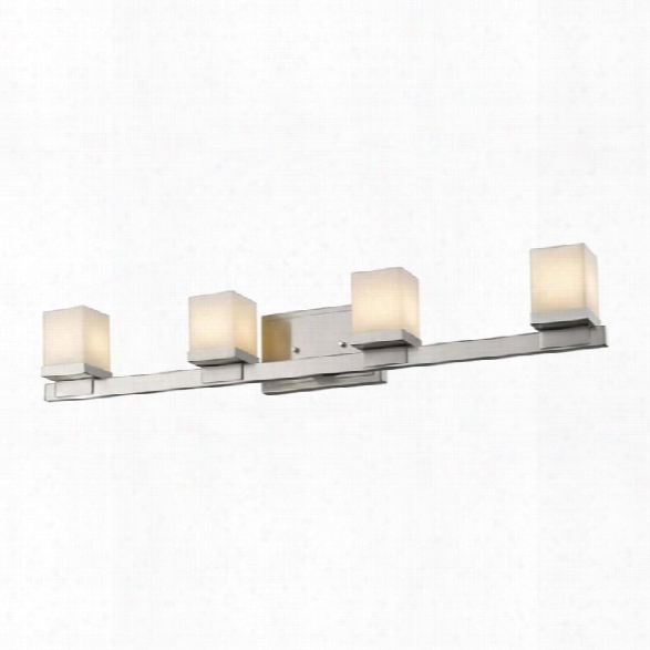 Z-lite Cadiz 4 Light Led Vanity Light In Brushed Nickel