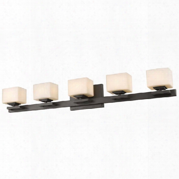 Z-lite Cuvier 5 Light Led Vanity Light In Bronze