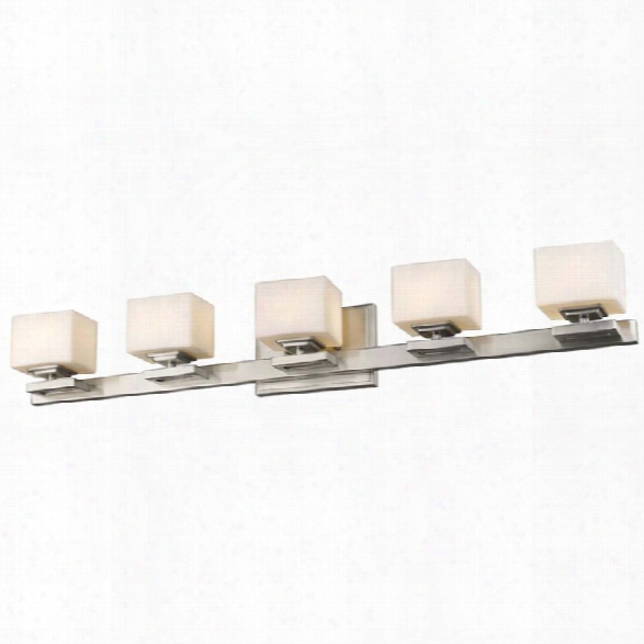 Z-lite Cuvier 5 Light Led Vanity Light In Brushed Nickel