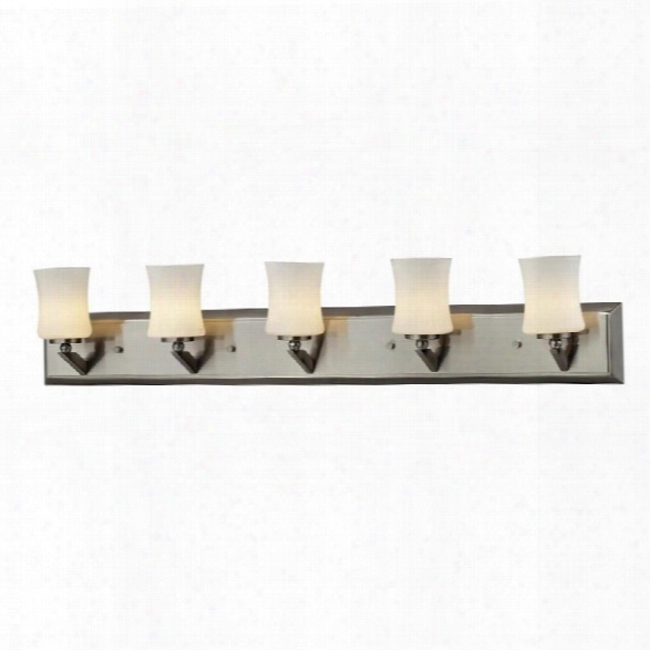 Z-lite Elite 5 Light Vanity Light In Brushed Nickel