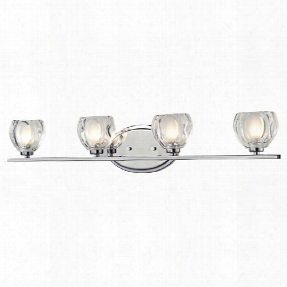 Z-lite Hale 4 Light Led Vanity Light In Chrome