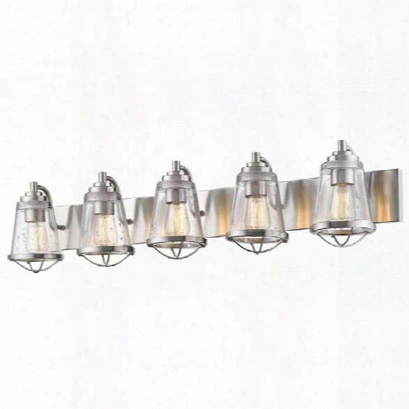 Z-lite Mariner 5 Light Vanity Light In Brushed Nickel