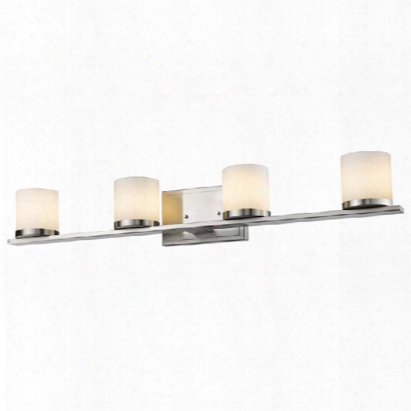 Z-lite Nori 4 Light Led Vanity Light In Brushed Nickel