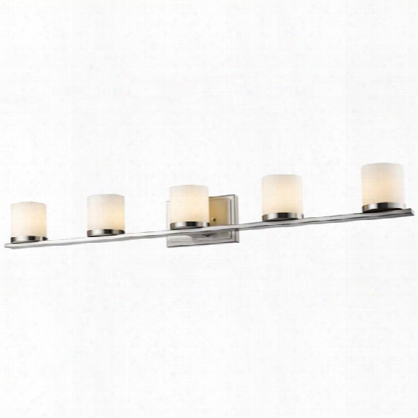 Z-lite Nori 5 Light Led Vanity Light In Brushed Nickel