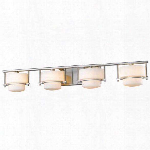 Z-lite Porter 4 Light Led Vanity Light In Brushed Nickel