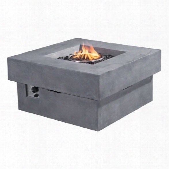 Zuo Diablo Propane Fire Pit In Gray