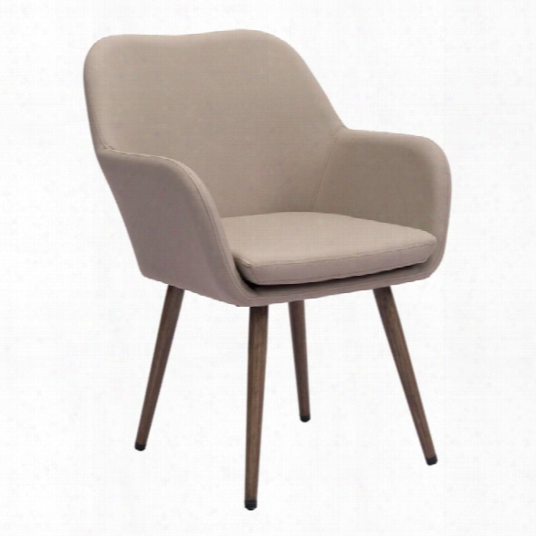 Zuo Pismo Dining Chair In Beige