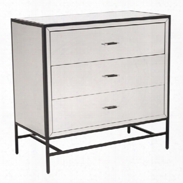 Zuo Upton Accent Chest In Mirror And Metal