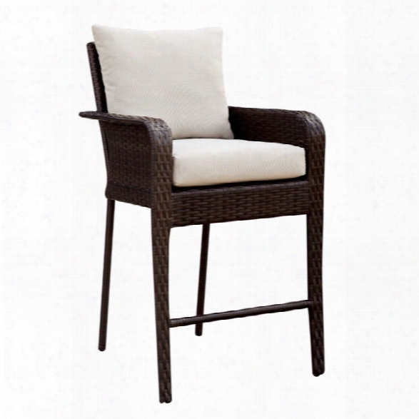 Furniture Of America Lathan 30 Wicker Patio Bar Stool (set Of 2)