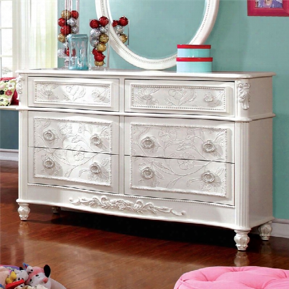 Furniture Of America Paola Fairy Tale Dresser In White