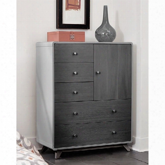 Ne Kids East End 5 Drawer Chest In Gray