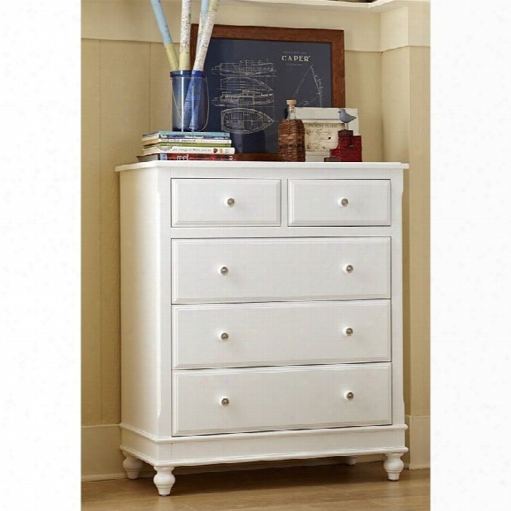 Ne Kids Lake House 5 Drawer Chest In White