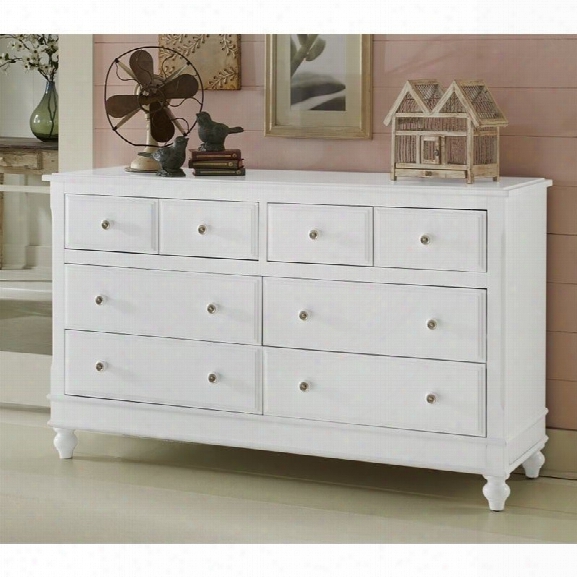 Ne Kids Lake House 8 Drawer Dresser In White