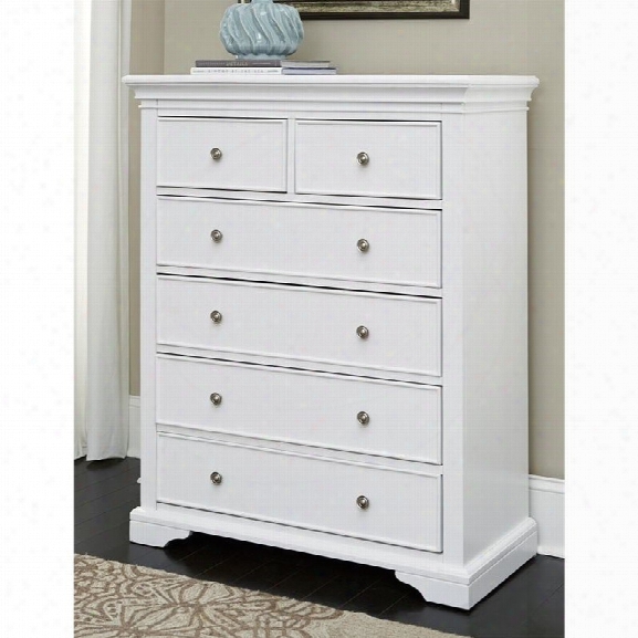 Ne Kids Walnut Street 6 Drawer Chest In White