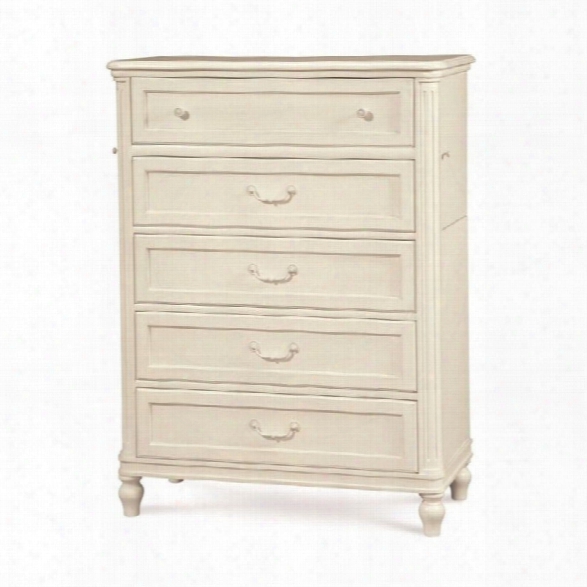 Smartsfuff Gabriella 5 Drawer Wood Chest In Lace