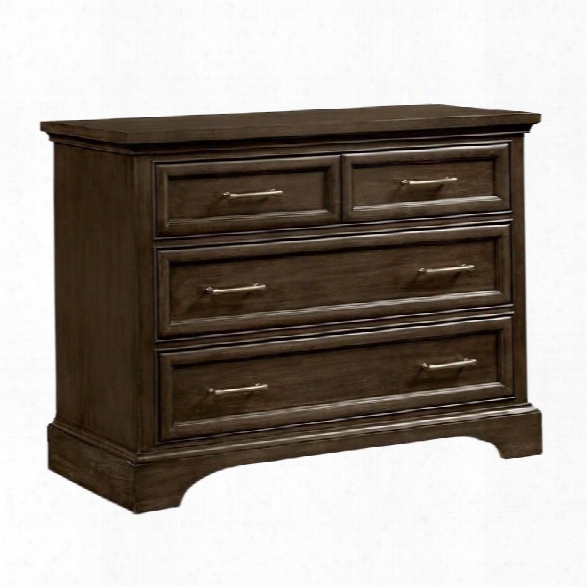 Stone & Leigh Chelsea Square 4 Drawer Dresser In Raisin