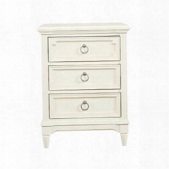 Stone & Leigh Clementine Court 3 Drawer Nightstand In Frosting