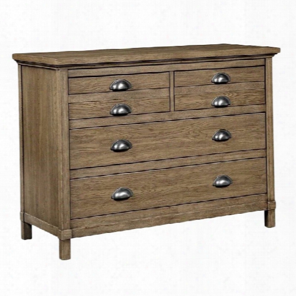 Stone & Leigh Driftwood Park 4 Drawer Dresser In Sunflower Seed