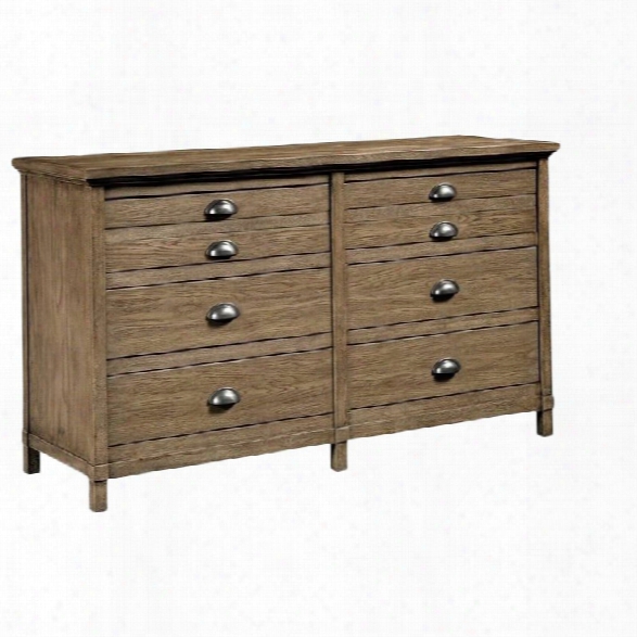 Stonne & Leigh Driftwood Park 6 Drawer Dresser In Sunflower Seed