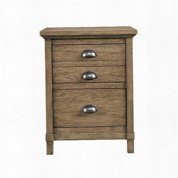 Stone & Leigh Driftwood Park Nightstand In Sunflower Seed