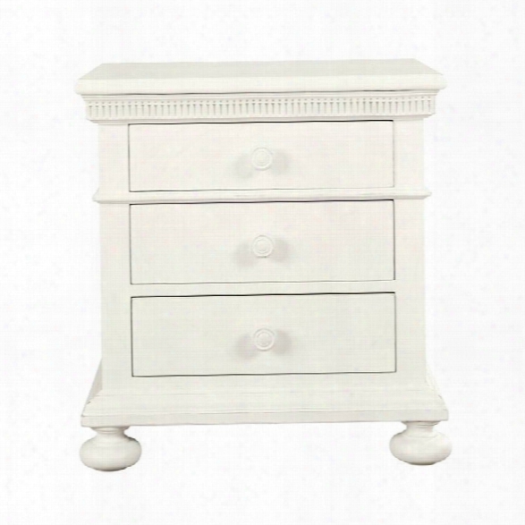 Stone & Leigh Smiling Hill 2 Drawer Nightstand In Marshmallow