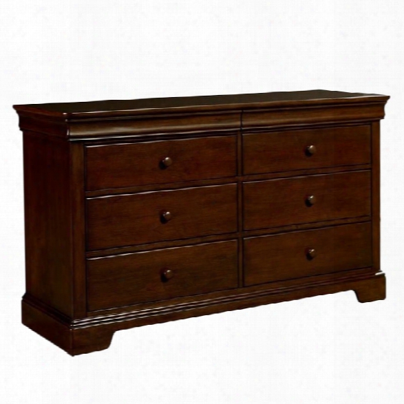 Stone & Leigh Teaberry Lane 6 Drawer Dresser In Midnight Cherry