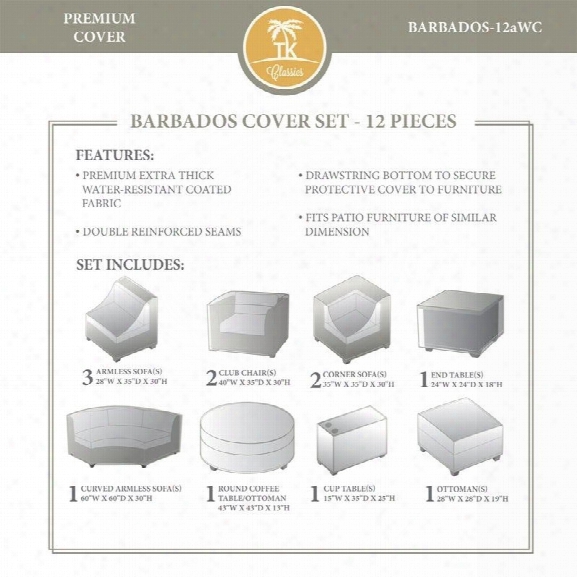 Tkc Barbados 12 Piece All Weather Cover Set In Beige