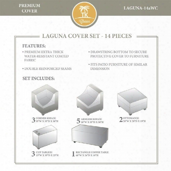 Tkc Laguna 14 Piece All Weather Cover Set In Beige