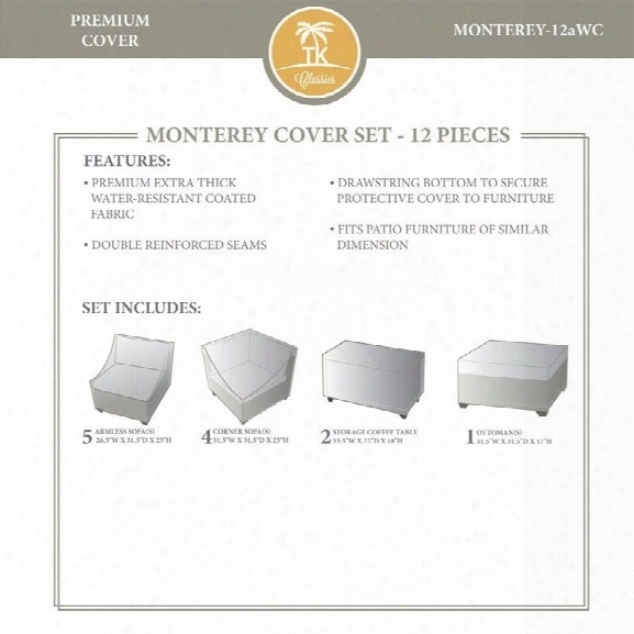 Tkc Monterey 12 Piece All Weather Cover Set In Beige