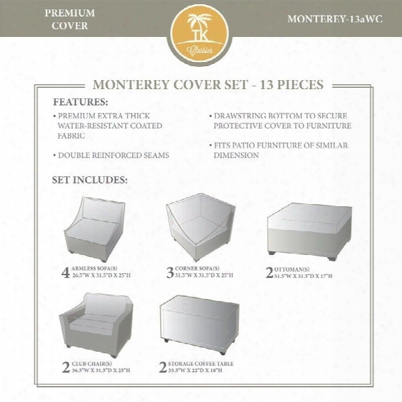 Tkc Monterey 13 Piece All Weather Cover Set In Beige