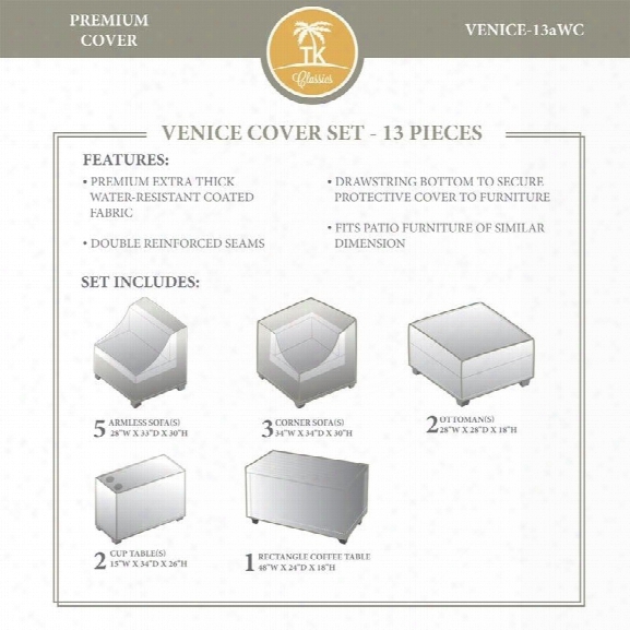 Tkc Venice 13 Piece All Weather Cover Set In Beige