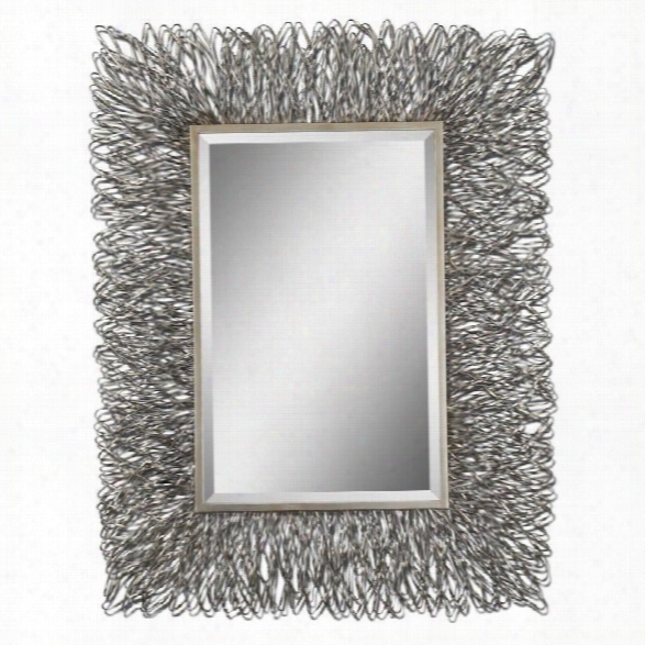 Uttermost Corbis Decorative Metal Mirror In Silver