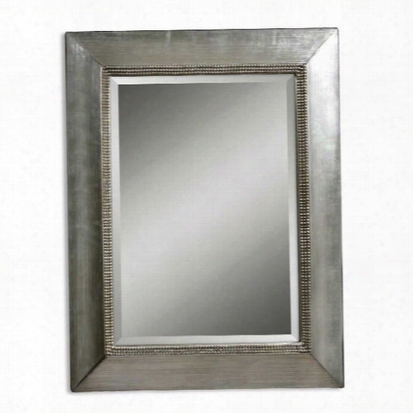 Uttermost Fresno Antique Scratched Silver Mirror